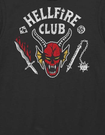 STRANGER THINGS Hellfire Cut Unisex Tee Alternative Image