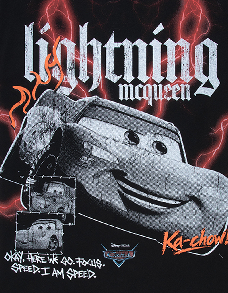 DISNEY Pixar Cars Lightning McQueen Voltage Mens Boxy Tee image number 1