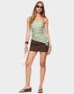 EDIKTED Sari Striped Strapless Asymmetric Top image number 5