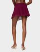 EDIKTED Sea Star Asymmetric Chiffon Mini Skirt image number 3
