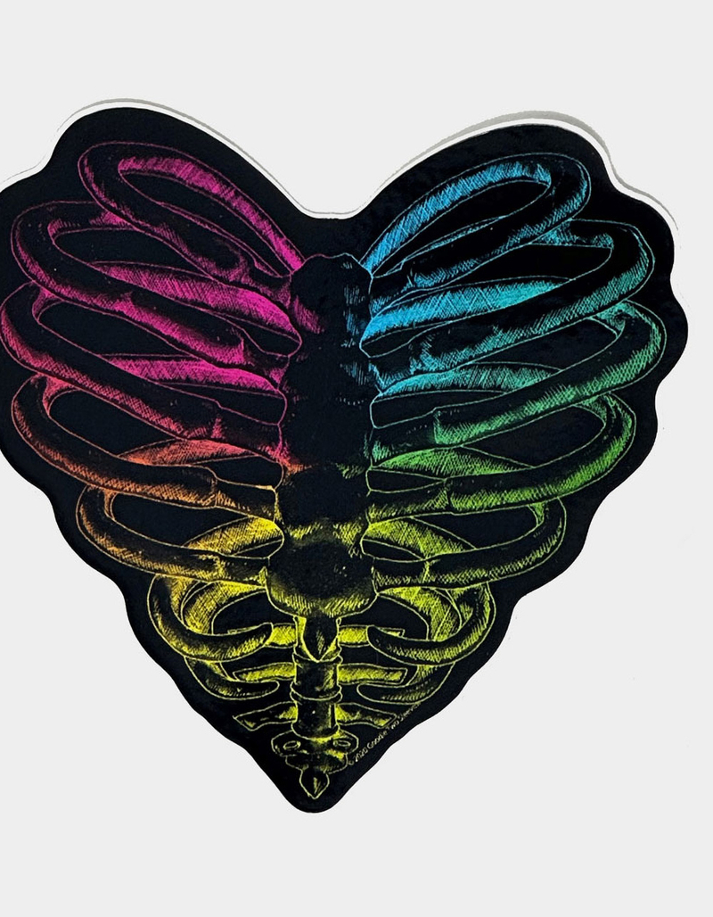 WHATEVER CO. Rib Heart Sticker image number 1