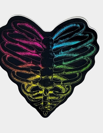 WHATEVER CO. Rib Heart Sticker Alternative Image
