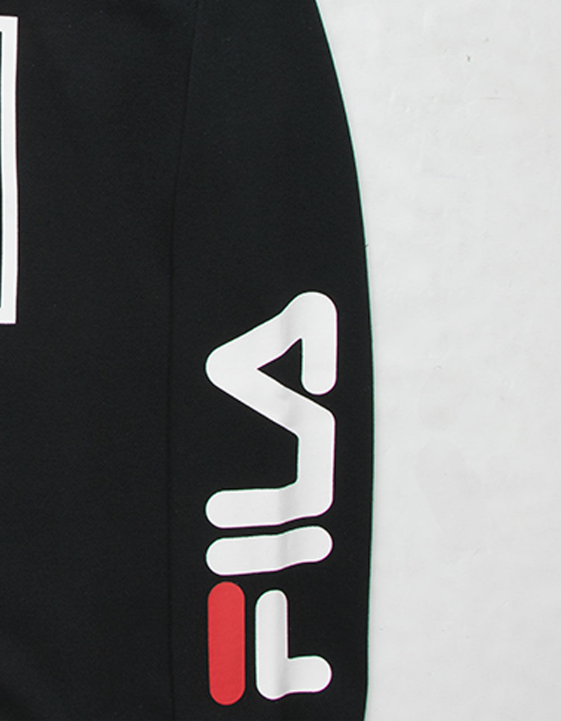 FILA Double Logo Black Boys Hoodie image number 1