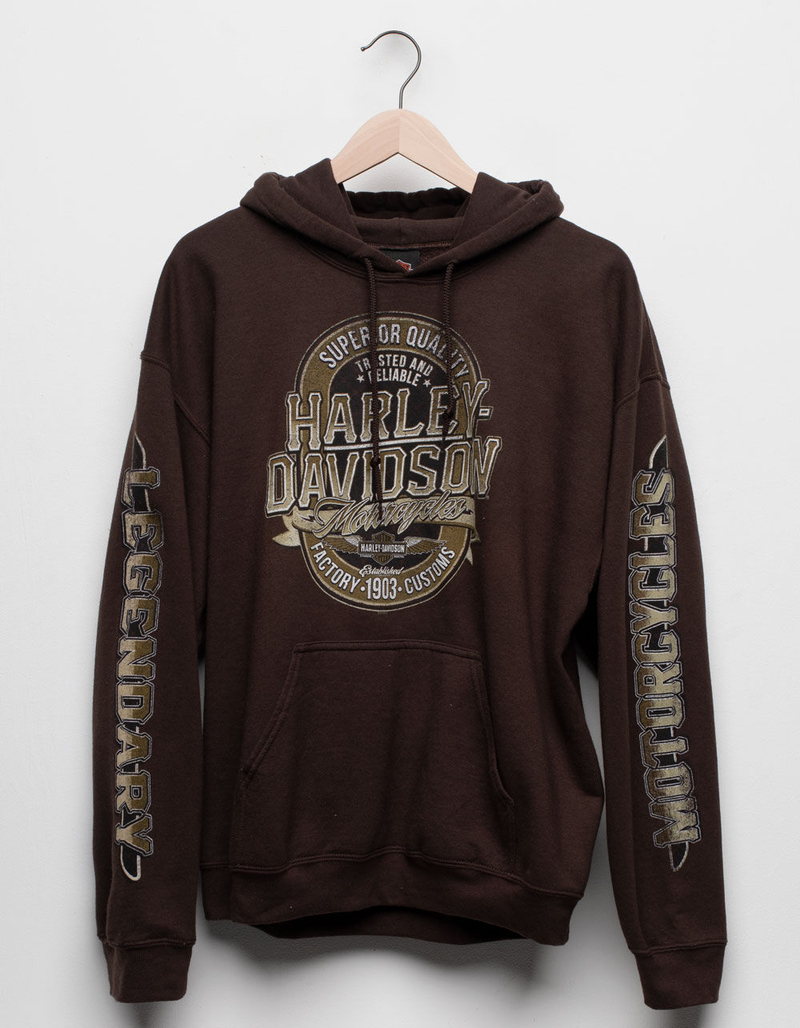 RESTORED by Tillys Mens Vintage Harley Davidson Hoodie image number 0