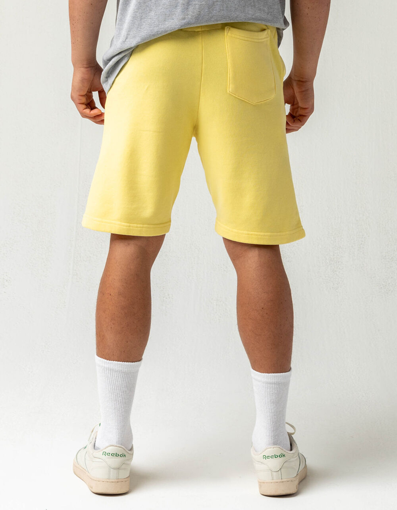 RSQ Fleece Mens Light Yellow Sweat Shorts image number 3