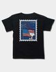 PEANUTS USA Snoopy Stamp Unisex Kids Tee image number 2