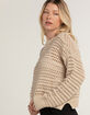 RSQ Womens Open Knit Boyfriend Pullover Sweater image number 2