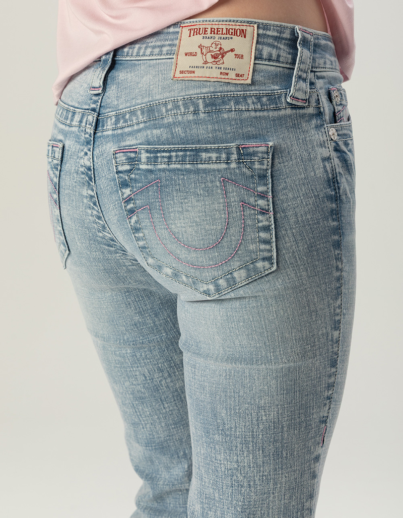 TRUE RELIGION Becca Mid Rise Arched Logo Womens Bootcut Jeans image number 2