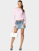 EDIKTED Brantley Denim Mini Skirt image number 2