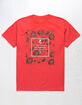 LA FAMILIA Core Rose Red Mens T-Shirt image number 1