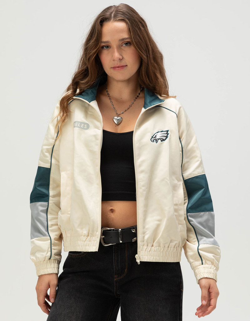 THE WILD COLLECTIVE Philadelphia Eagles Womens Track Jacket image number 1