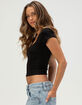 TILLYS Butter Soft Womens Square Neck Tee image number 3