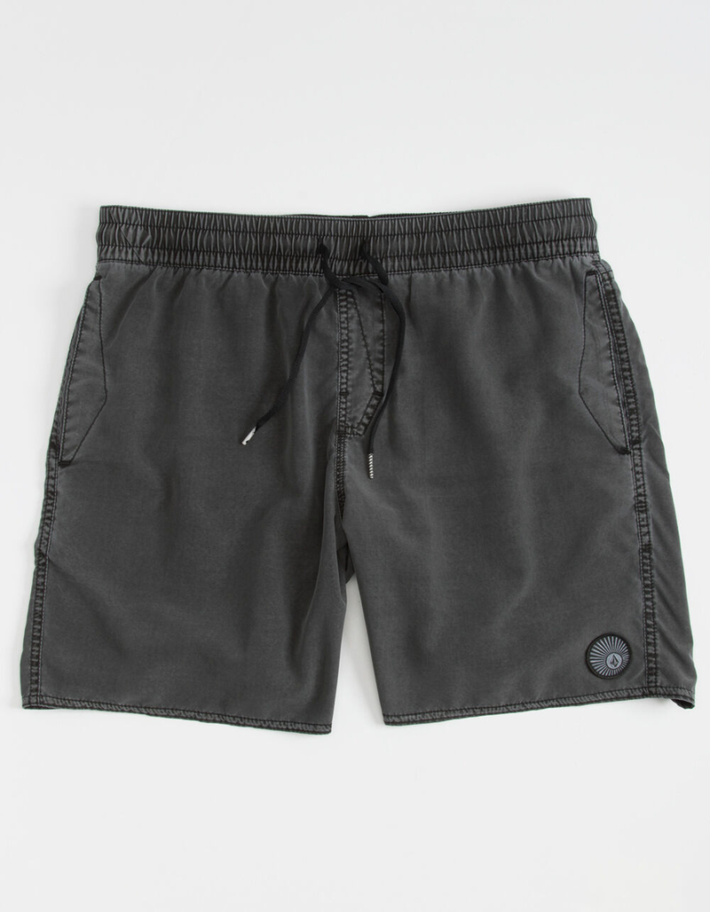 VOLCOM Center Mens Black Boardshorts image number 0