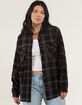 RSQ Womens Plaid Oversized Flannel image number 1