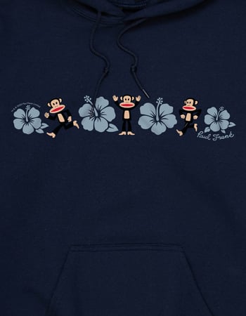 PAUL FRANK Tropical Flower Line Up Unisex Hoodie Alternative Image