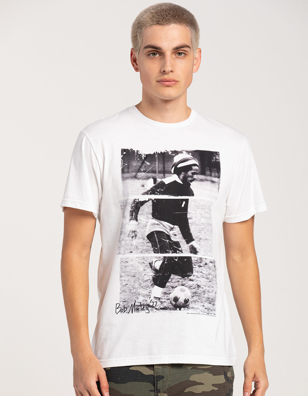 ★MARKET★ U BOB MARLEY SOCCER TSHIRT WHITE MKTU3FRTS036WH MARKET x Bob Marley Soccer T-Shirt in White MARKET