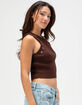 WEST OF MELROSE Washed Stud Womens Tank Top image number 3