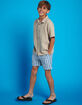 RSQ Boys Vertical Stripe 5'' Swim Shorts image number 1