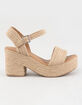 SODA Carnie Jute Womens Platform Shoes image number 1