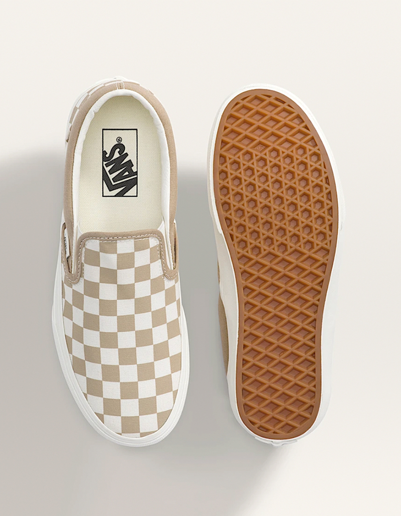 VANS Classic Slip-On Womens Checkerboard Shoes image number 2
