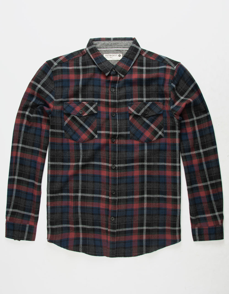 RETROFIT Brandon Mens Flannel Shirt image number 0
