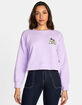 RVCA Mycelium Womens Terry Pullover Crewneck Sweatshirt image number 1