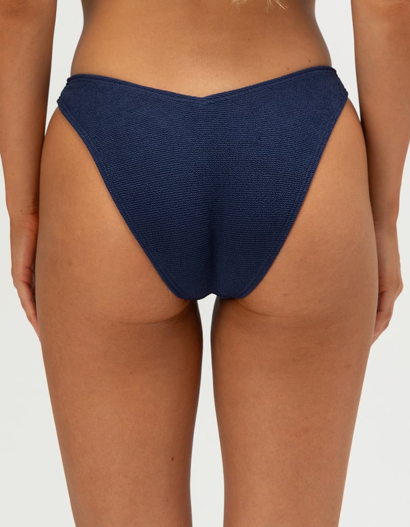 DAMSEL Texture High Leg Bikini Bottoms image number 4