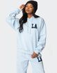 EDIKTED LA Love Oversized Hoodie image number 1