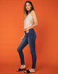 FLYING MONEY High Rise Dark Wash Womens Skinny Jeans image number 3
