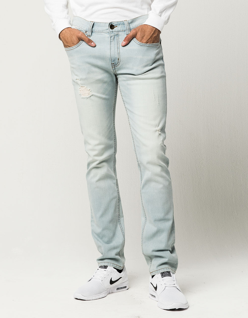 RSQ Seattle Mens Skinny Taper Ripped Jeans image number 0
