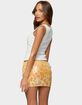 EDIKTED Lemon Drop Ribbed Tank Top image number 3