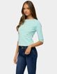 EDIKTED Lela Polka Dot Quarter Sleeve Top image number 2