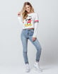 MIGHTY FINE Mickey Mouse Womens Crop Sweatshirt image number 4