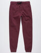 CHARLES AND A HALF Cabernet Mens Twill Jogger Pants image number 4