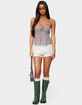 EDIKTED Zahara Gingham Babydoll Top image number 5