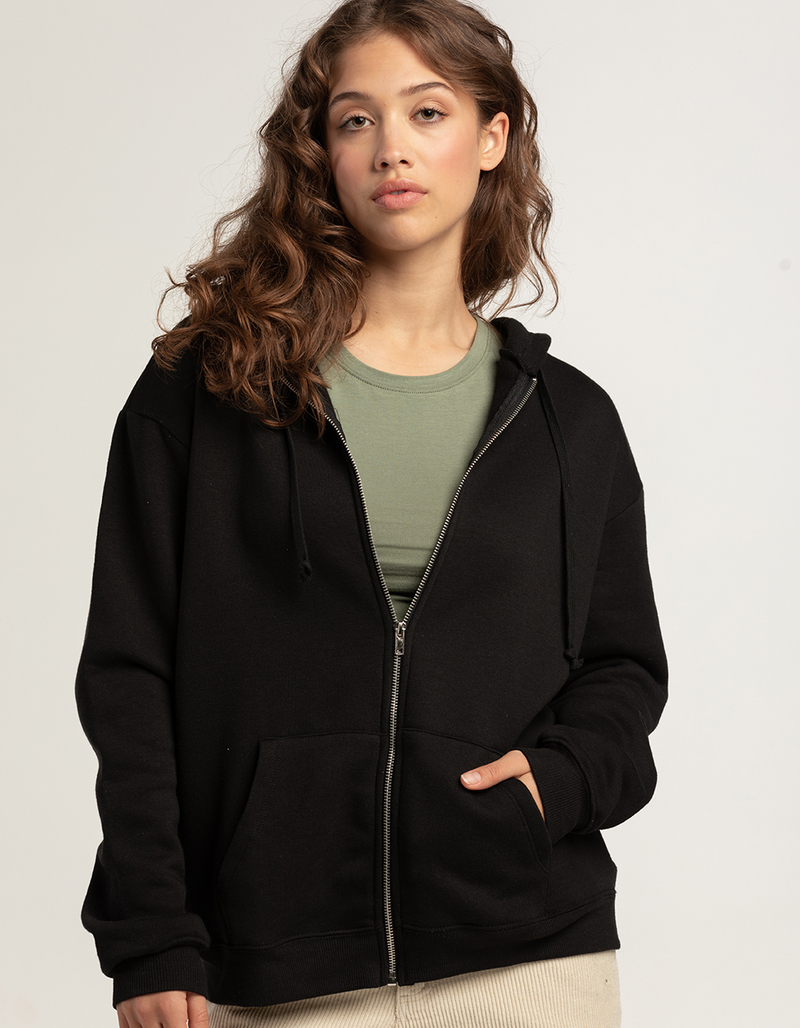 TILLYS Womens Oversized Zip-Up Hoodie image number 0