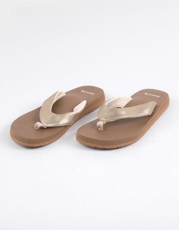 SANUK Yoga Mat II Metallic Womens Flip Flops Primary Image