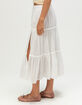 NECTAR CLOTHING Womens Eyelet Midi Skirt image number 3