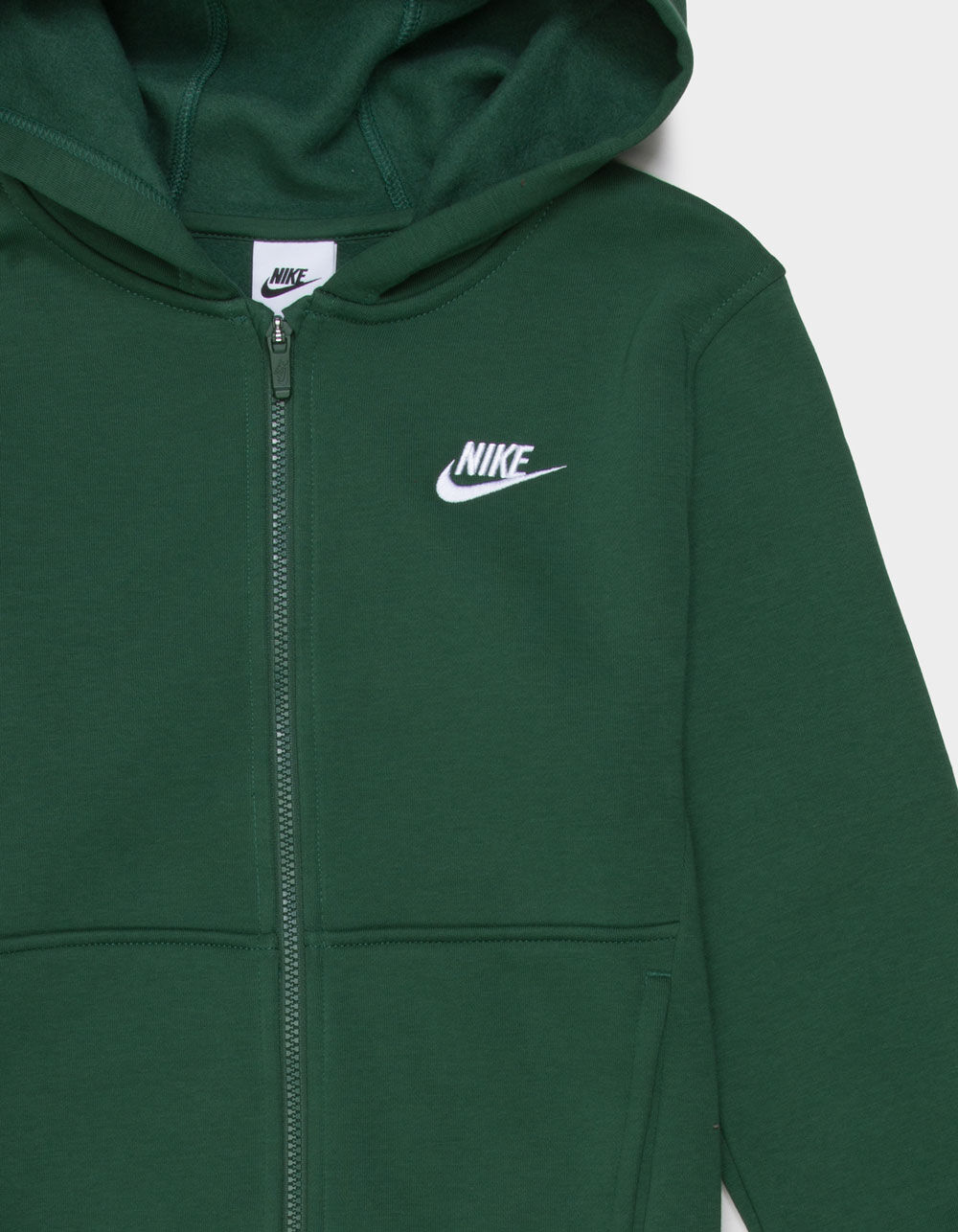 NIKE Sportswear Club Fleece Boys Zip-Up Hoodie - FOREST | Tillys