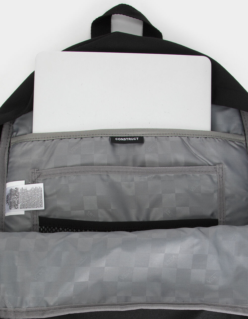 VANS Construct Skool Black Backpack image number 3