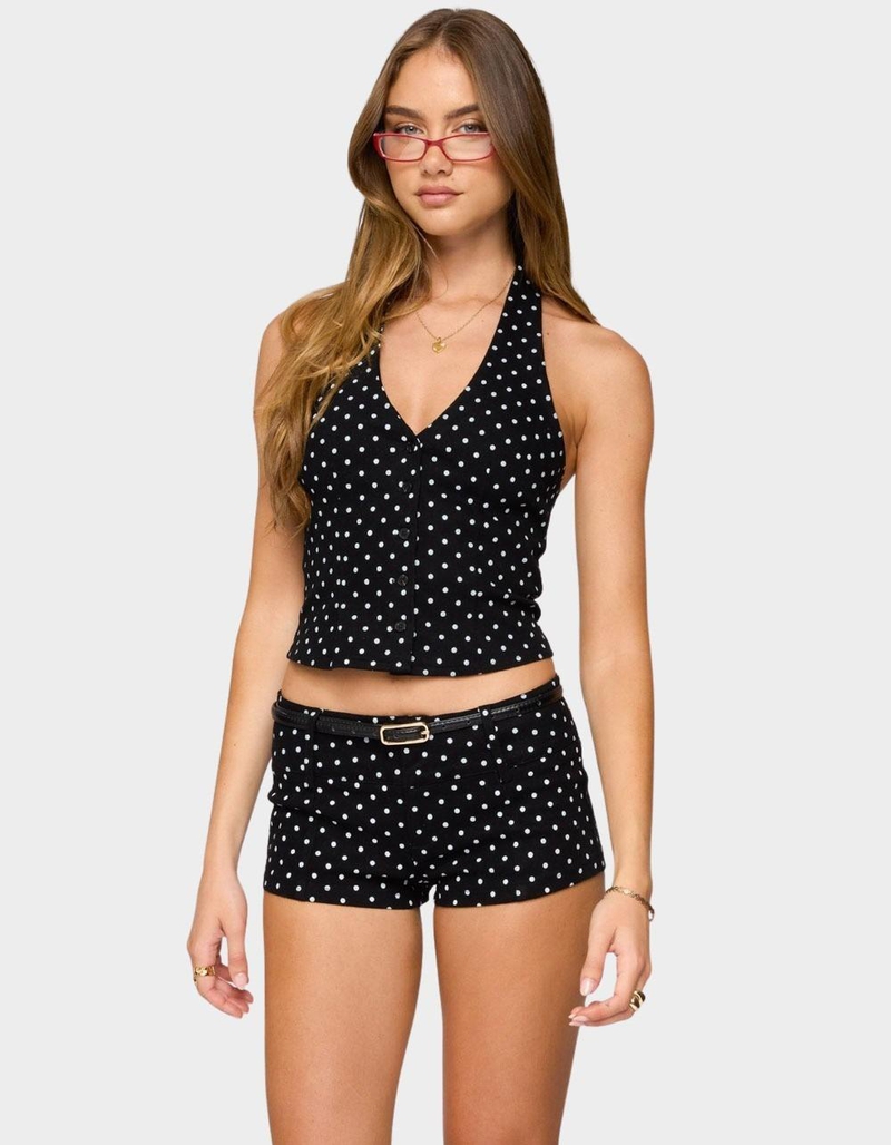 EDIKTED Bobbie Polka Dot Halter Top image number 0