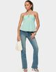 EDIKTED Sequin Chiffon Keyhole Halter Top image number 5