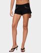 EDIKTED Charm & Grommet Denim Shorts image number 1