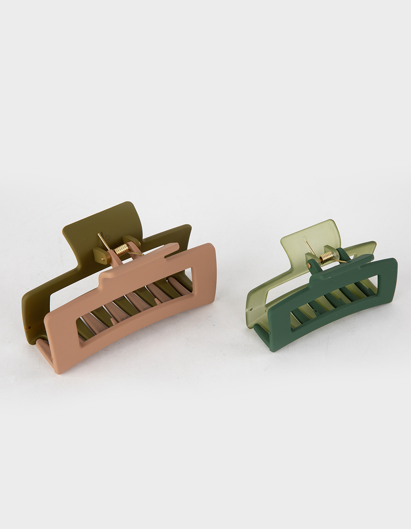 FULL TILT 2 Pack Two Tone Hair Clips image number 1