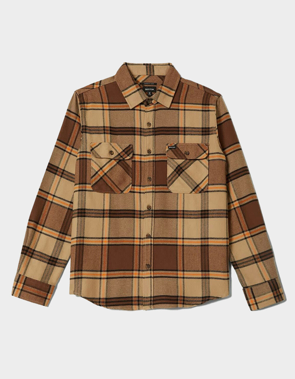 BRIXTON Bowery Mens Flannel - TAN | Tillys