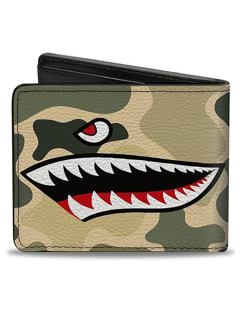 BUCKLE-DOWN Warhawk Shark Face Bifold Wallet image number 2