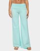 EDIKTED Wide Leg Foldover Pants image number 1
