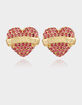 TRUE RELIGION Heart Logo Stud Earrings image number 1