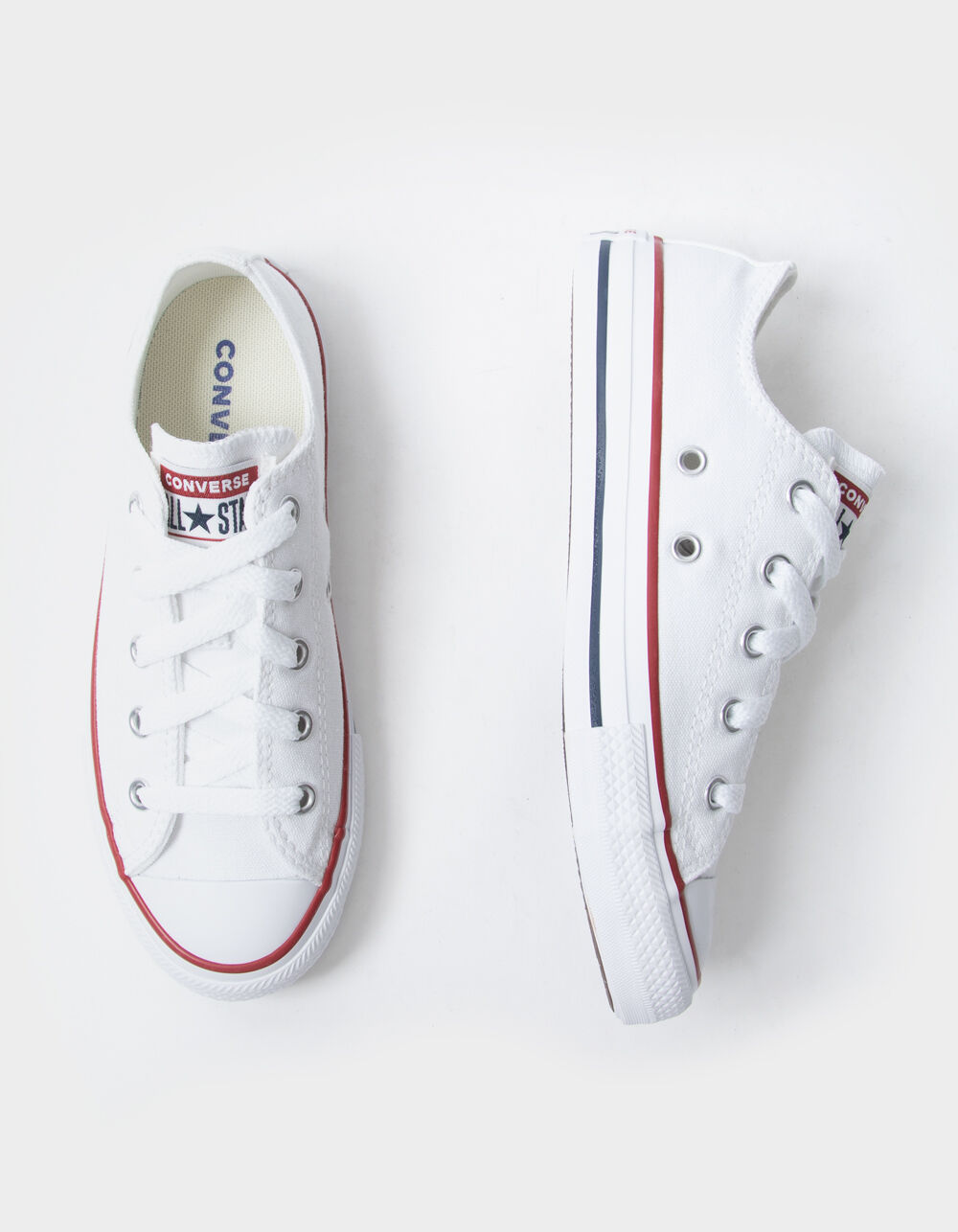 CONVERSE Chuck Taylor All Star Kids Low Top Shoes - WHITE - 3 | Tillys