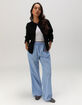 FULL TILT Womens Poplin Boxer Pants image number 5